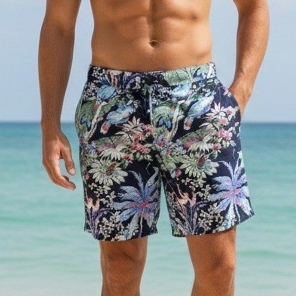 Bonobos Surf Board Shorts Swim‎ Trunks Men's 32 - 7" Inseam Tropical Resort Wear